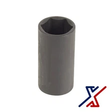 30 mm. x 1/2" Drive,  6 Point Deep Impact Socket, Spindle Axle Nut by X1 Tools