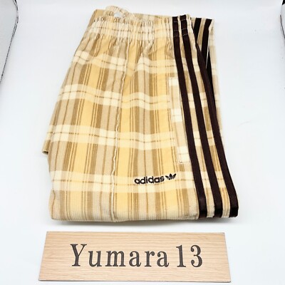 adidas WMNS Corduroy Tartan Wide Leg Pant Sand Strata IX1055