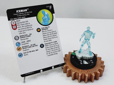 HEROCLIX X-Men Rise & Fall Uncommon #033 ICEMAN w/Card