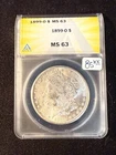 1899 O MORGAN DOLLAR ANACS MS 63