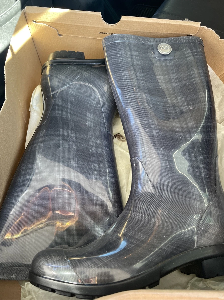 Ugg shaye plaid rain boots sale