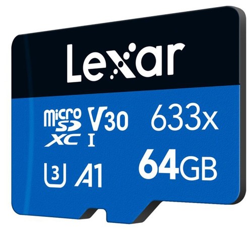 Lexar 64GB micro SDXC Blue series UHS-1 V30 U3 4K 100MB/s A1 (UK Stock) BNIP 633 - Picture 3 of 24