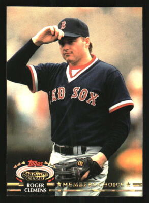 1992 Stadium Club   MC #593 Roger Clemens
