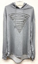 Gray Sweatpants Hoodie Set Size L