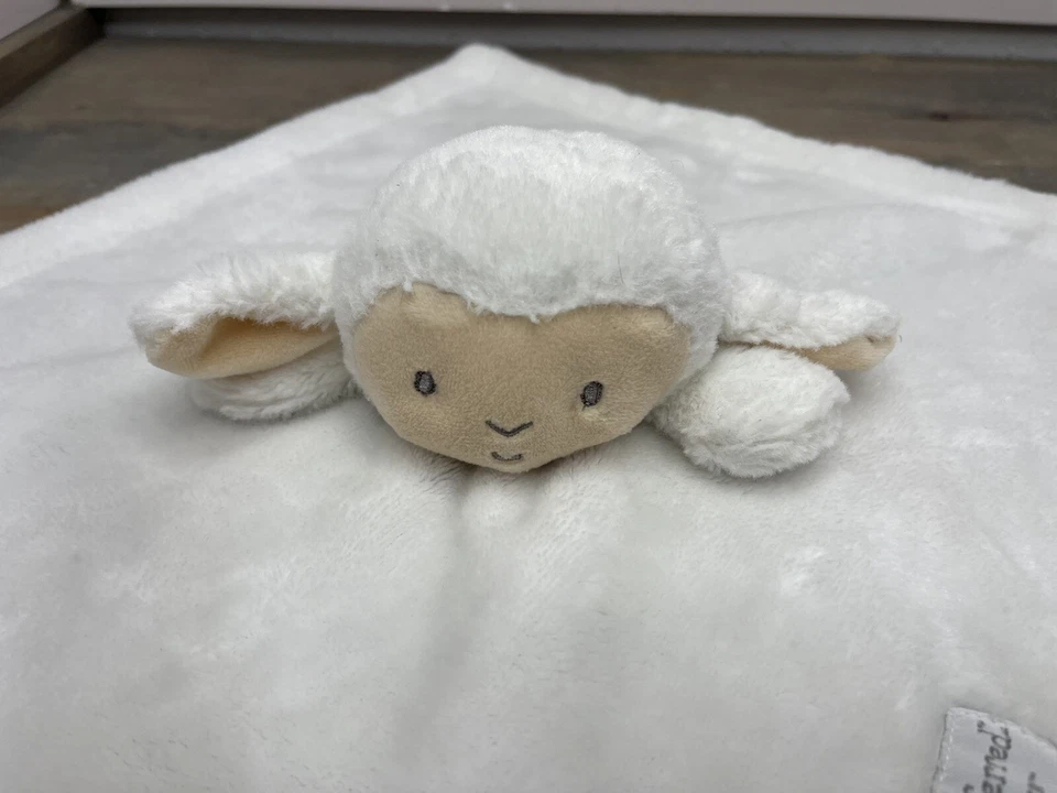 Плюшевое защитное одеяло Kids Preferred Lovey Lamb Sheep White Gray Star 2016 - Изображение 2 из 4