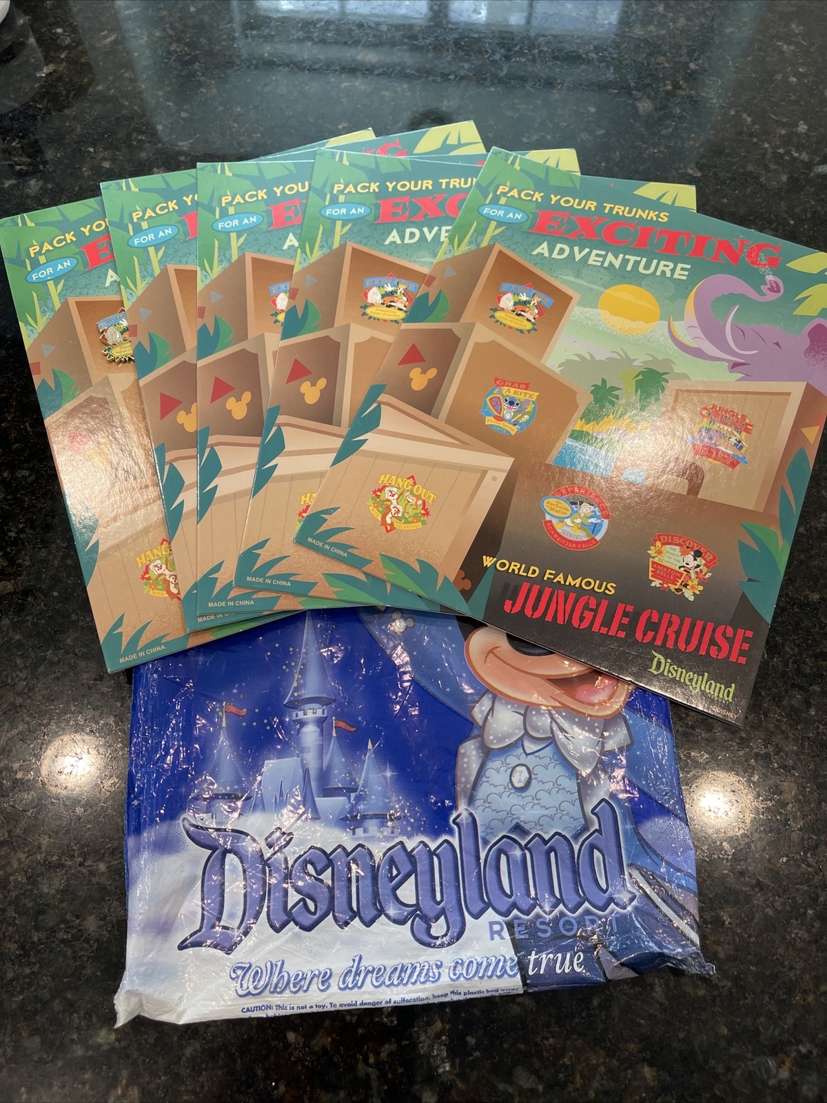 Disneyland World Famous Jungle Cruise Pin Boards(5)+ One Pin