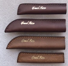 Ensol Rico Set Of 4 Handmade Leather Knife Sheaths Small For Kitchen 2 Sizes