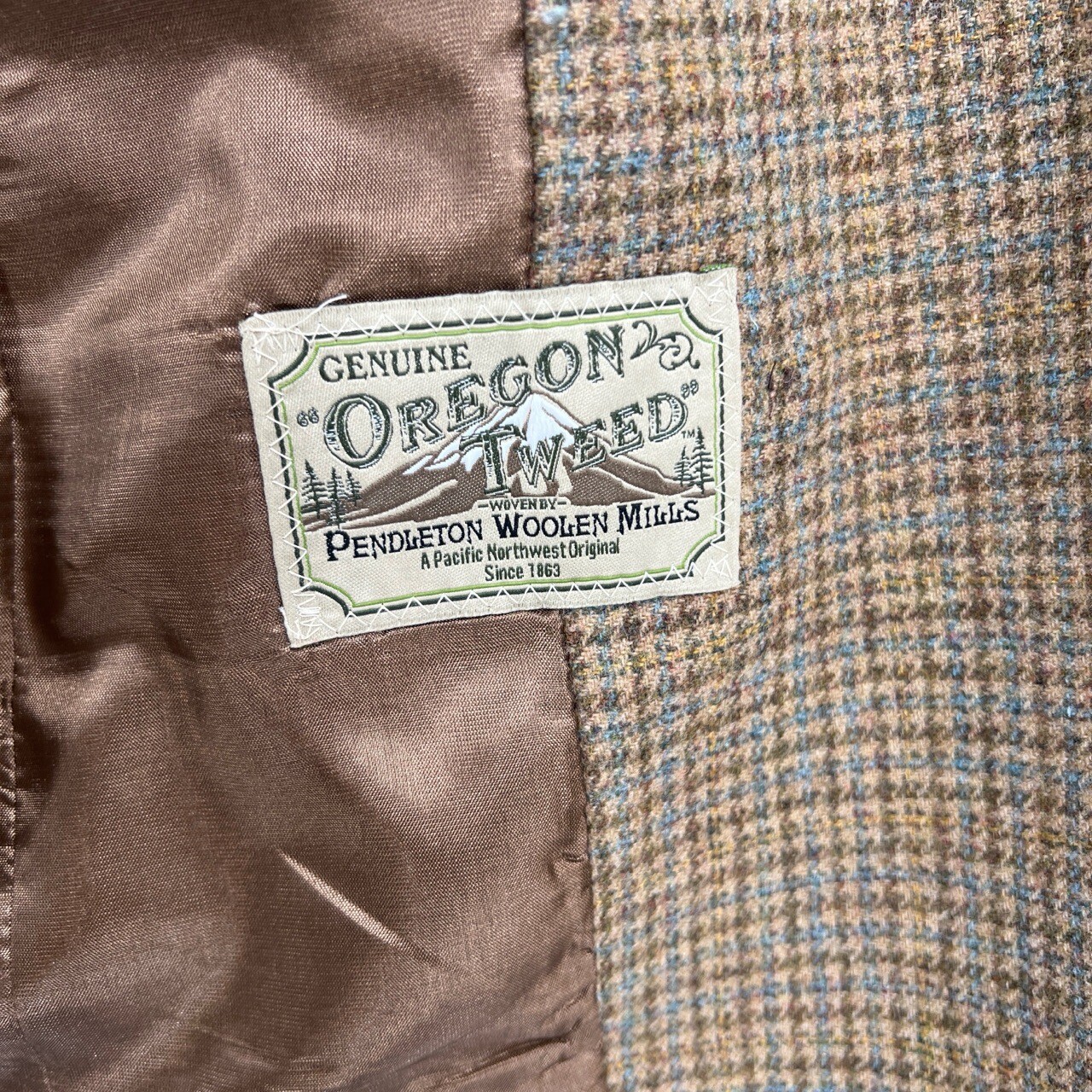 Pendleton Wool Jacket Brown Checked Double Breast… - image 7