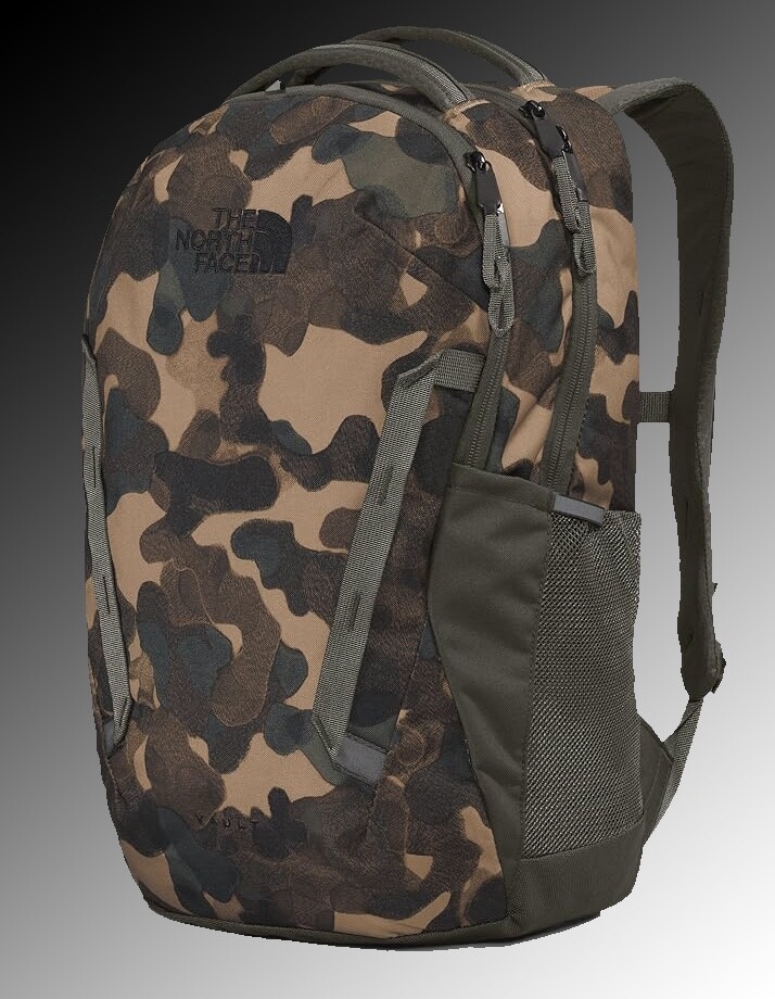 The North Face Vault Laptop Backpack Utility Brown Camo Texture