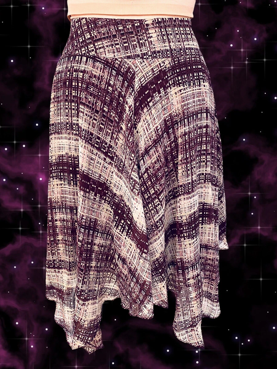 NWOT ANNE KLEIN HANDKERCHIEF 100 SILK SKIRT Size 4 eBay