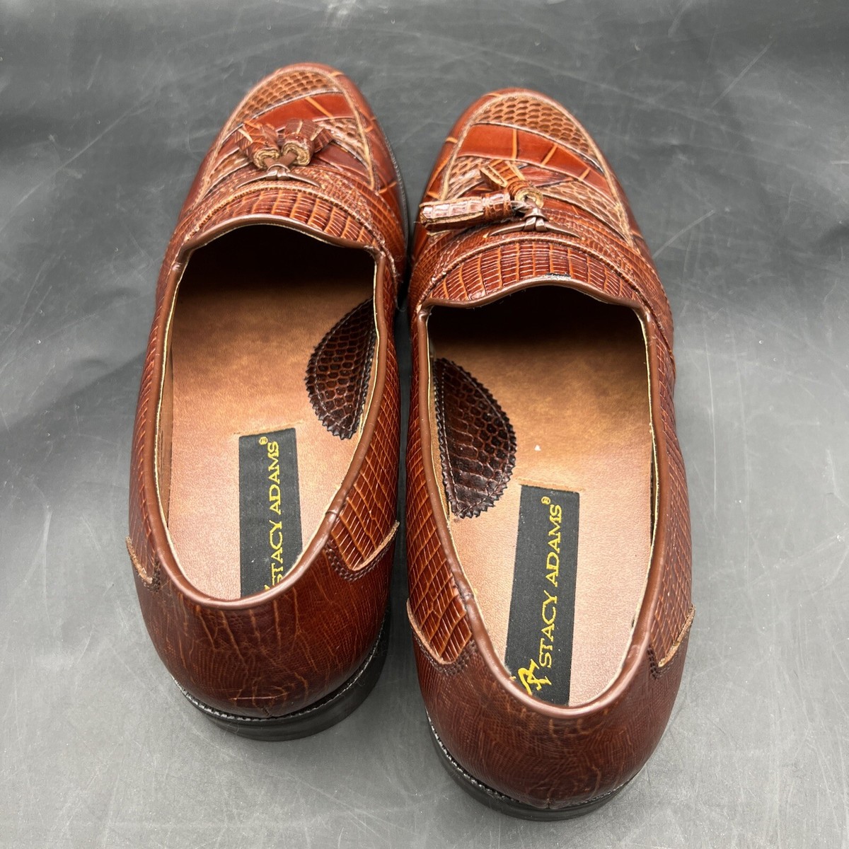 Stacy Adams Santana Genuine Snake & Leather Shoes Men