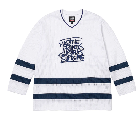 Supreme Marithe + Francois Girbaud Hockey Jersey White Size