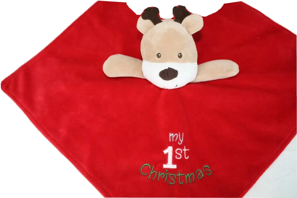 Baby Starters My First Christmas Red Bear Lovey Manta Seguridad Vacaciones Regalo Foto 2 de 4