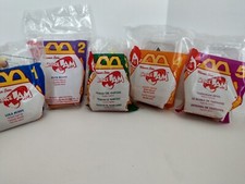 1996 LOT OF 5 SPACE JAM HAPPY MEAL TOYS McDonald's Warner Bros 1- 5 NIP