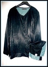 Gudrun Sjoden Jacket Top Size Xl - Black 100% Viscose