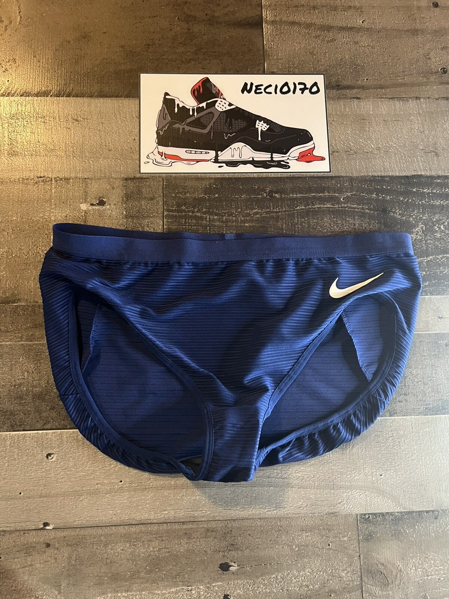 Nike Pro Elite Track & Field Womens blue Racing Briefs Size XL