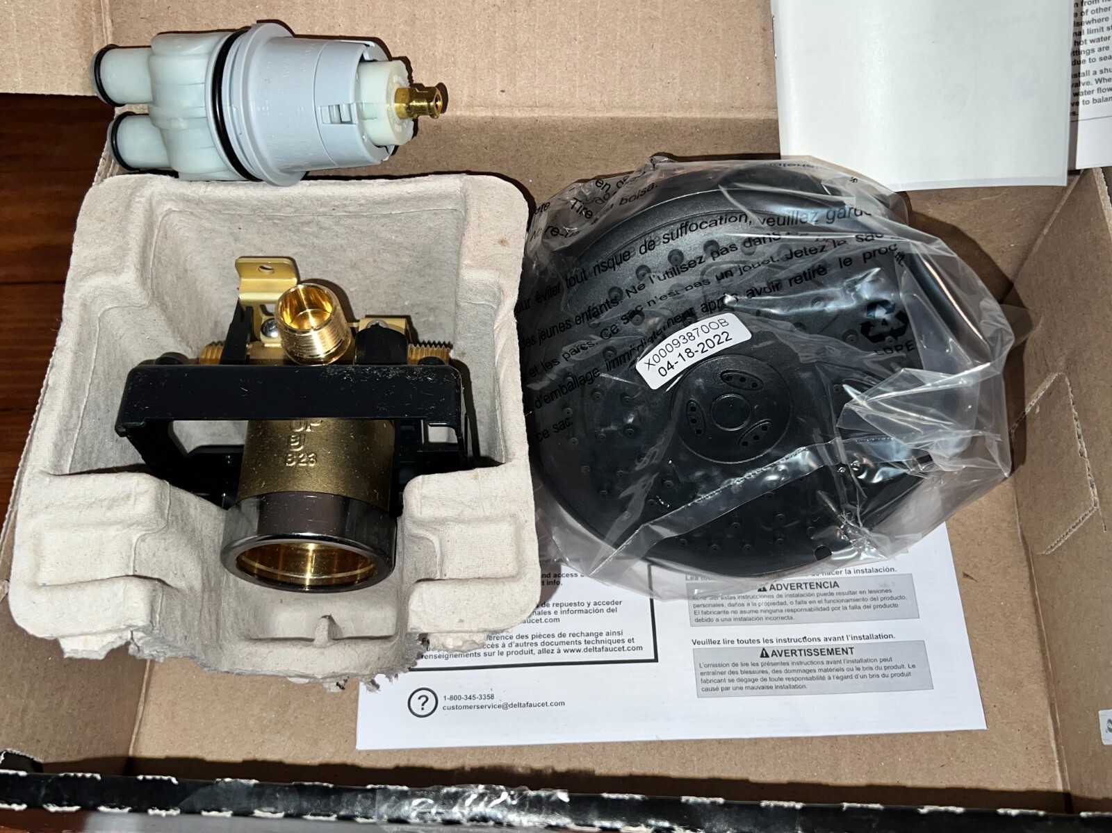 Delta Porter Oil Rubbed Bronze SingleHandle 3Spray Tub & Shower