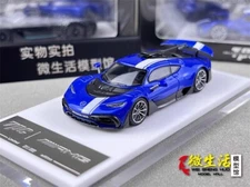 TPC 1:64 Blue AMG One 1 Super Racing Sports Model Toy Diecast Metal Car