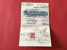 A Blackburn Craig 1905 Glasgow   receipt R33613
