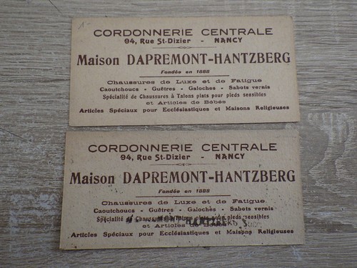 2x Chromos vers 1925 Dapremont-Hantzberg Nancy Poules HOLLAND forme pas courante - Picture 2 of 2