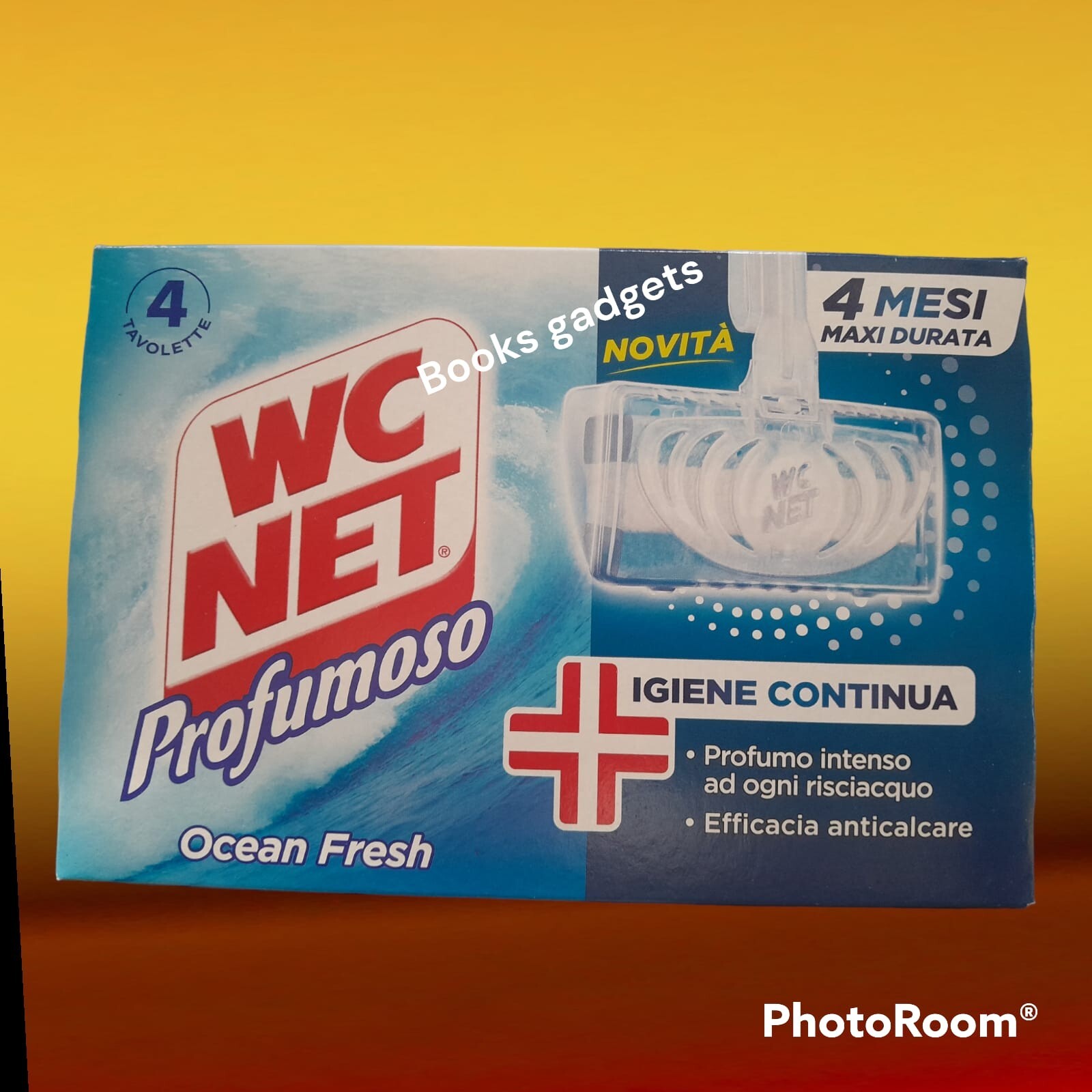8 Conf. (32 Tavolette) Wc Net Deo Tavoletta Ocean Fresh Igiene Water