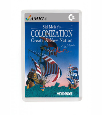 Sid MEIER'S Colonization Amiga Commodore Fridge Magnet Kühlschrank