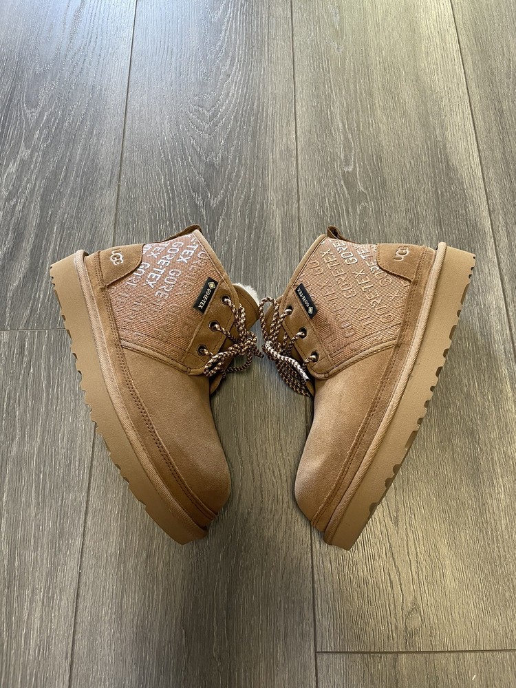 RARE 180$ UGG Neumel Gore-Tex Waterproof Chestnut Suede Ankle Boots Wmns Sz 6.5