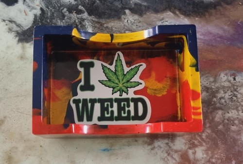 "Weed, Marijuana" Coaster set with holder - Made by Melb Resin Artist - Picture 8 of 9