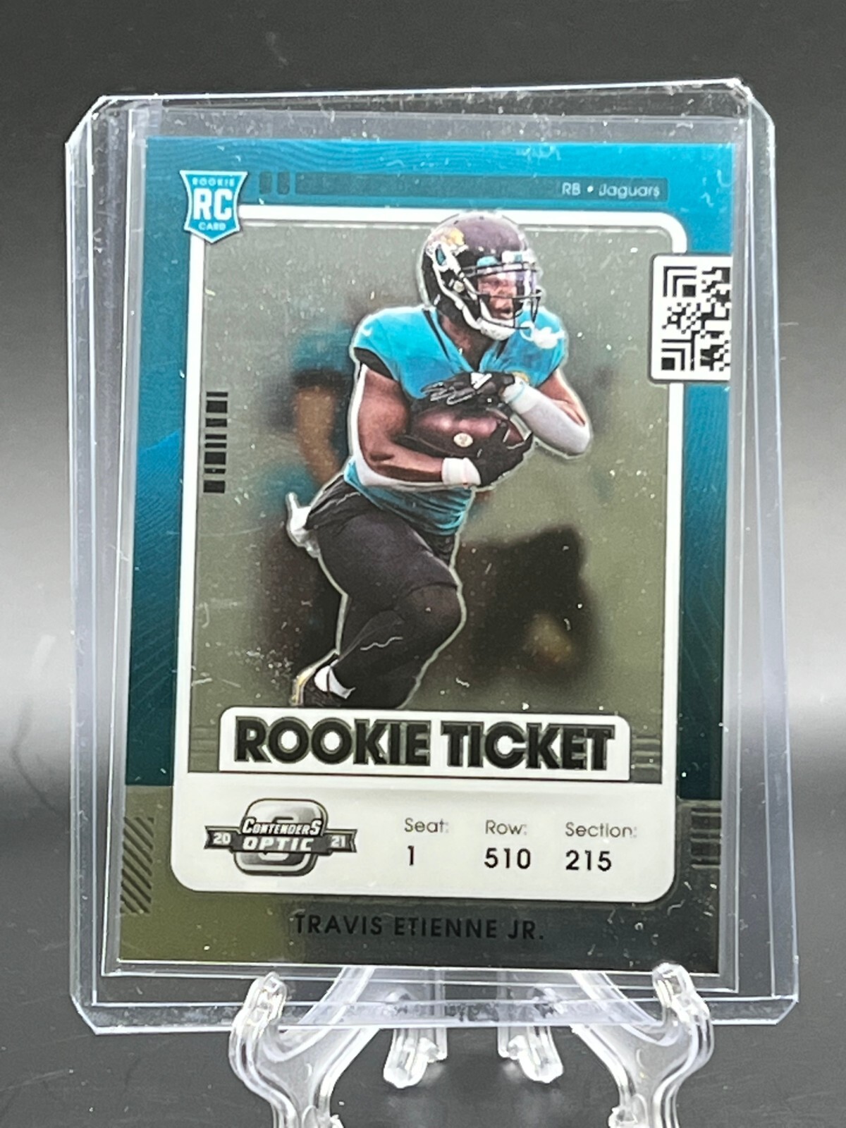 2021 Contenders Optic Travis Etienne Jr Rookie RC Ticket #92 Jaguars