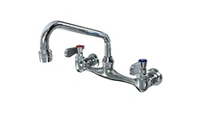 8" Commercial Kitchen Restaurant Faucet, Stainless Steel