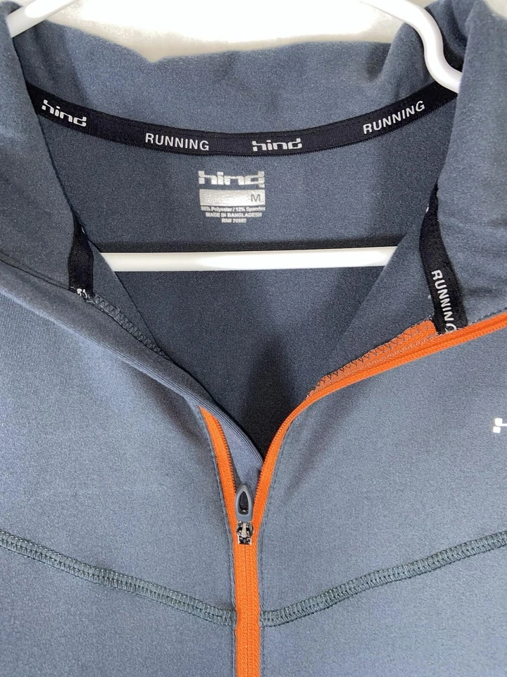 HIND женщин работает куртка M с капюшоном серый Ornge отражательный Hydra фитиль легкий - Изображение 2 из 4