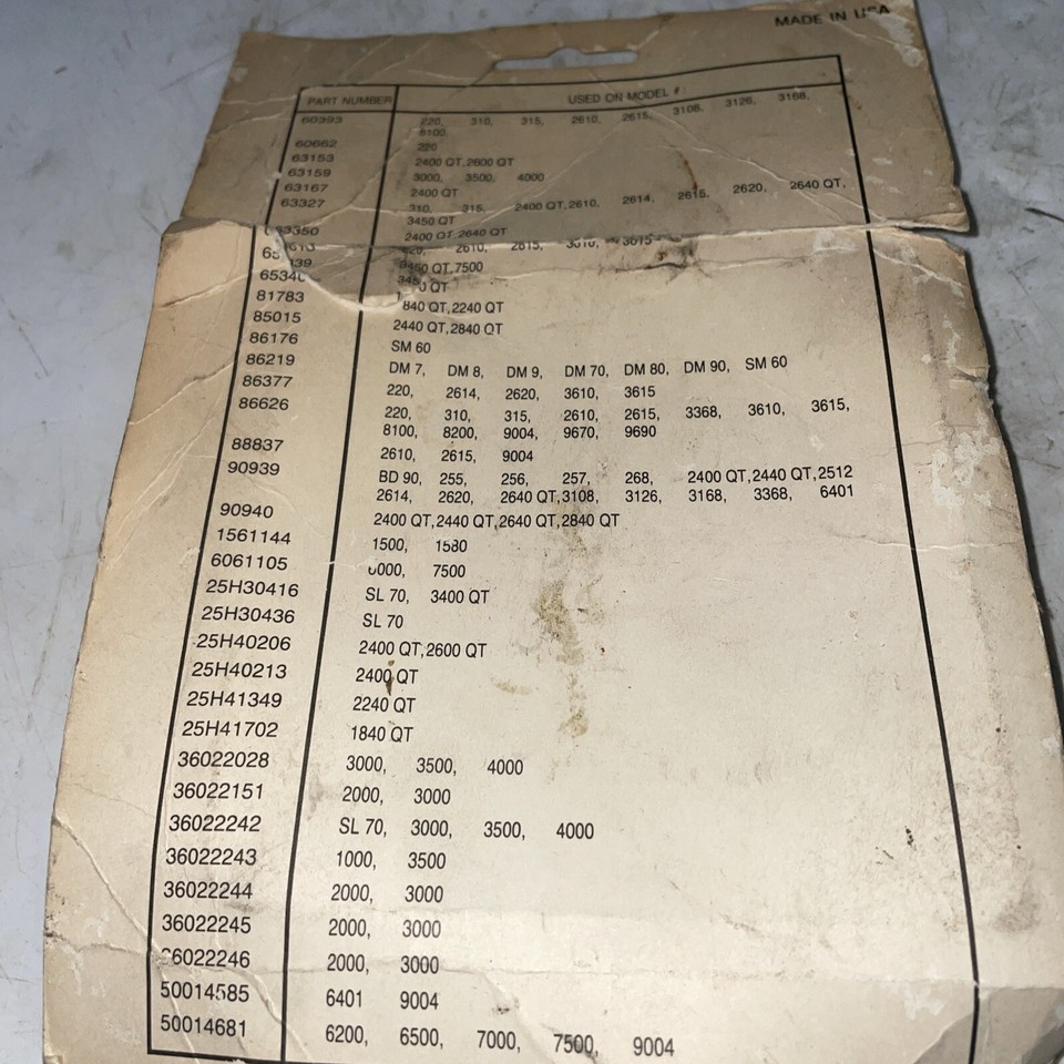 Bush Hog Tie Rod Cylinder Seal Kit 63327 eBay