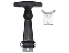 Buyers WJ201A 4-7/8 in. Easy Grip Rubber Hood Catch with A-Bracket