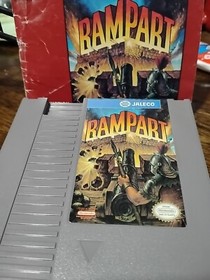 Vintage Rampart Nintendo NES Cart/Manual and Nintendo case Tested Working 