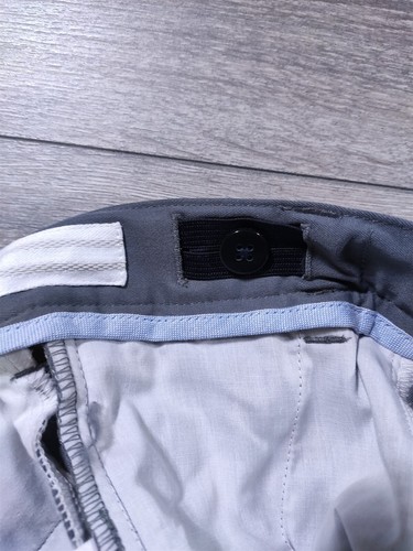 Lands End Shorts Boys Size 10 Gray Active Chino Shorts School Uniform - Picture 4 of 9