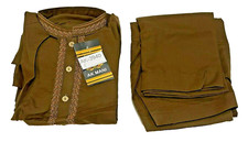 Pakistani Shalwar Kameez Mens Style ReadyMade Brown Color Size Small AK-3940