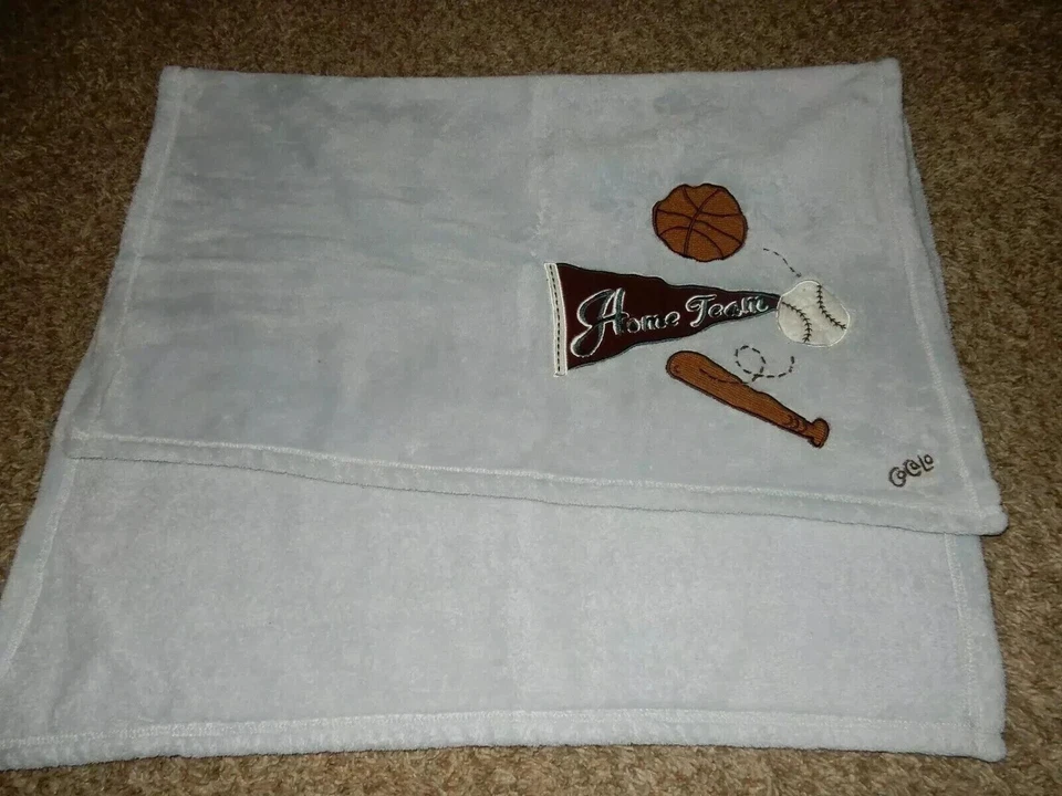 Bate de béisbol deportivo 6D COCALO equipo local pelota azul felpa polar cuna bebé manta Foto 3 de 4