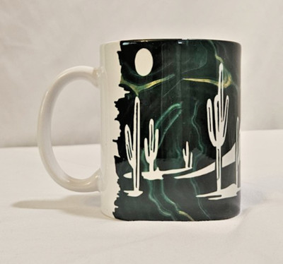 Nature Coffee Mugs 11oz   Ceramic Cactus Design   Dishwasher Safe