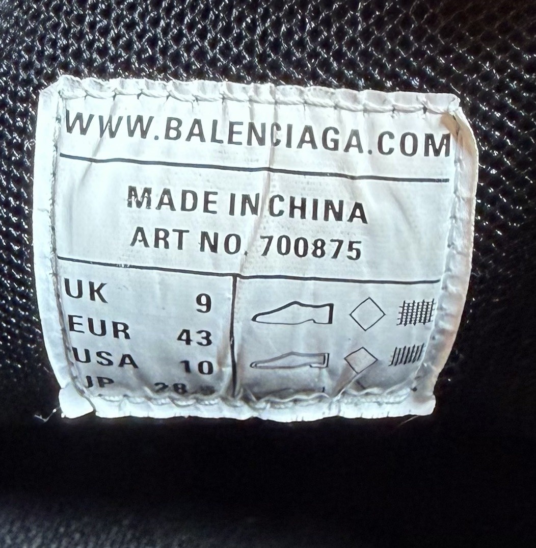 Size 43EU/10US - Balenciaga Track.3 Distressed Black/Red Trainers❤️ RETAIL $1.2K thumbnail 7