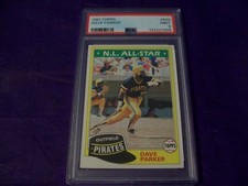 1981 TOPPS #640 DAVE PARKER PSA 9