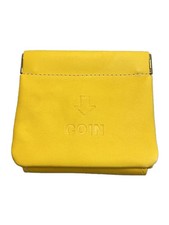 Other brands Tri-fold wallet Cowhide YLW Plain Women's Tri-fold wallet with oute