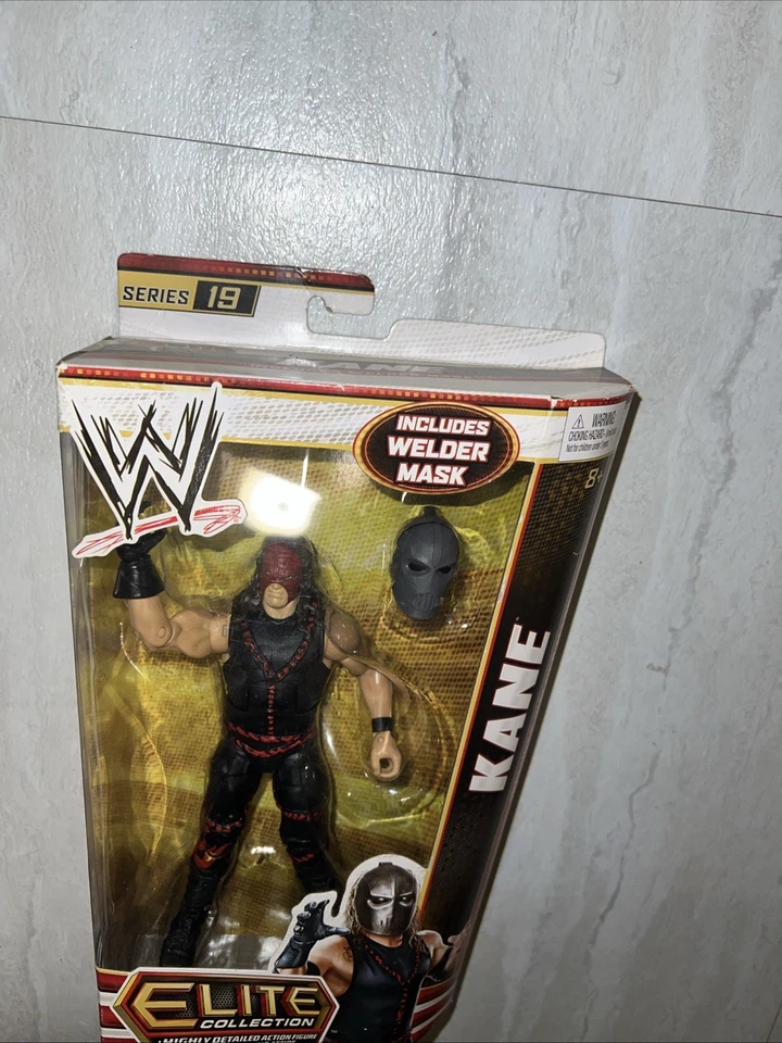 2012 Mattel  WWE Elite Collection Series 19 Kane with Welder Mask WWF Wrestling - Image 2 of 3