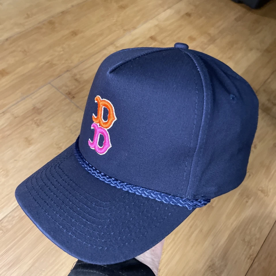 Chapéu Snapback Boston Donut Doughnut Dunks Red Sox Marinha A-Frame Corda Caminhoneiro Bom - Imagem 2 de 4