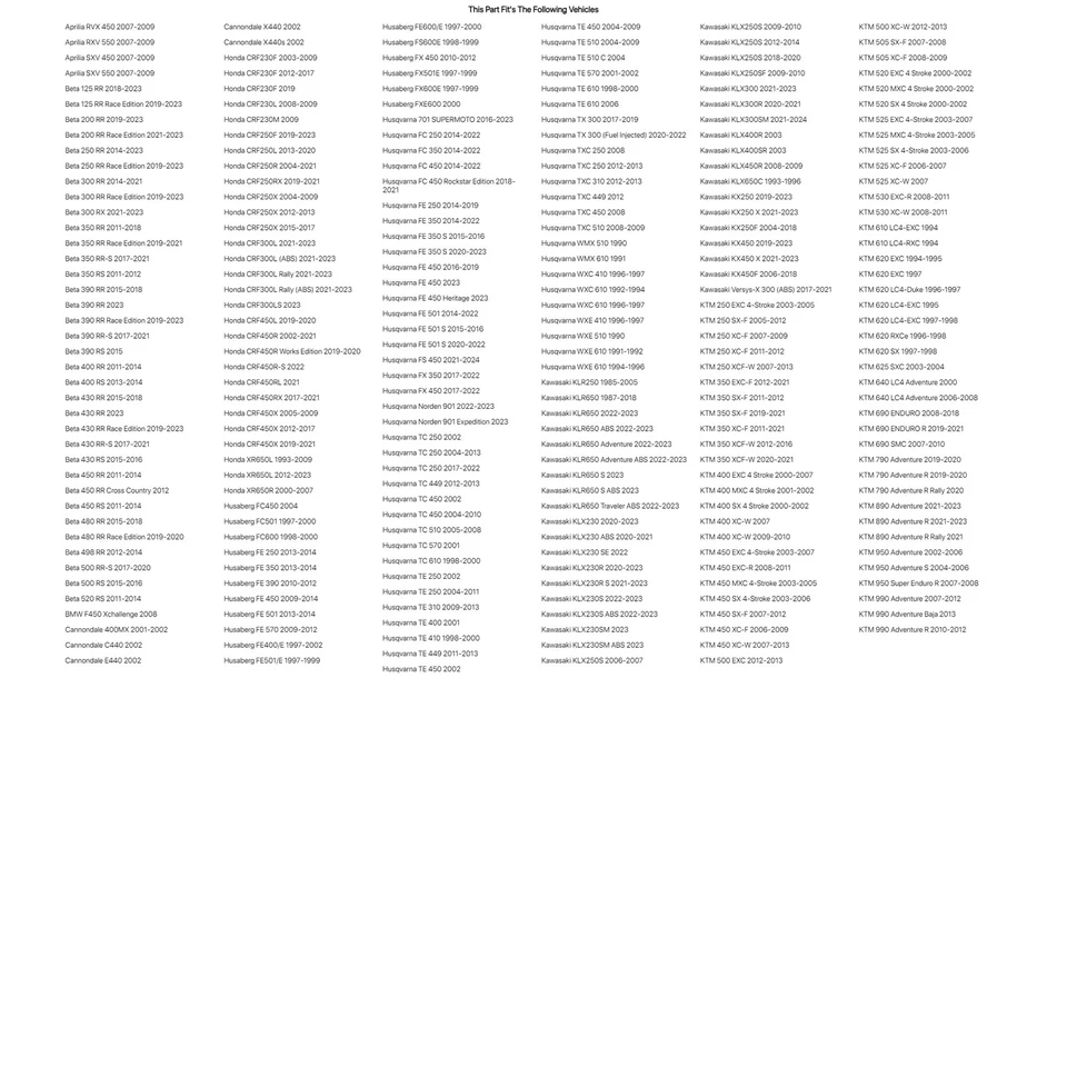Acerbis Super Motard Front Fender Green For HUSQVARNA WXC 610 1992-94,1996-97 - Image 2 of 4
