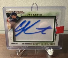 2025 Panini Boys of Summer Colt Keith Jumbo Acetate Autograph #14 170/199