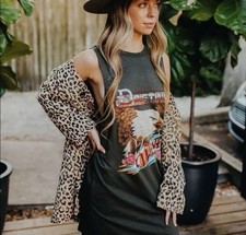 Spell & The Gypsy Wind Drifter Tank Dress Charcoal Size XXS Boho Sleeveless