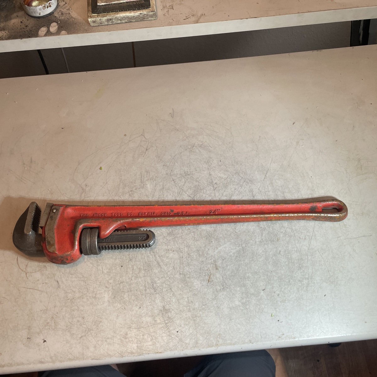 Vintage Ridgid 24” Heavy Duty Pipe Wrench The Ridge Tool Company