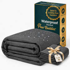 Luxury Waterproof Blanket 80"x90" - Reversible, Machine Washable Bonus Throw