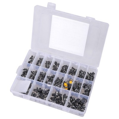 20 Values 250Pcs 6x6/12x12mm Tactile Pushbutton Switches 4 Pin Momentary Push