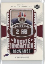 2003 Upper Deck UD Patch Collection Willis McGahee #137 0n64